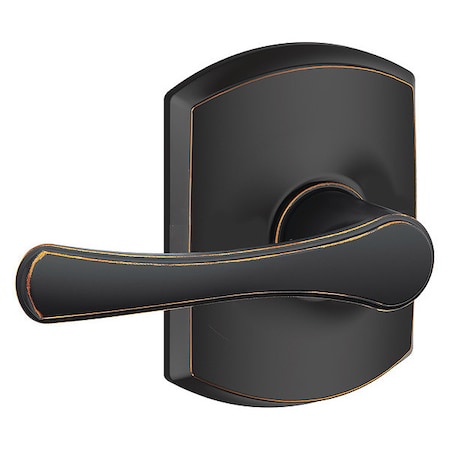 Schlage Residential Lever Lockset, Antique Bronze, Passage F10 VLA 716 GRW