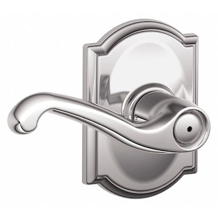 Schlage Residential Door Lever Lockset, Bright Chrome, Privacy F40 FLA 625 CAM