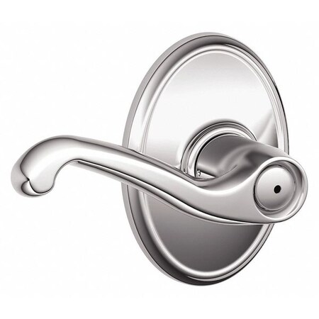 Schlage Residential Door Lever Lockset, Bright Chrome, Privacy F40 FLA 625 WKF