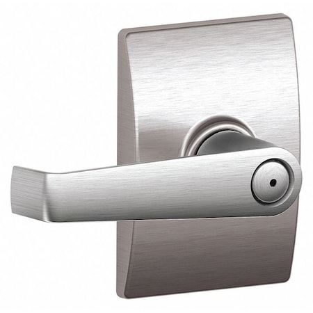 Schlage Residential Door Lever Lockset, Satin Chrome, Privacy F40 ELA 626 CEN