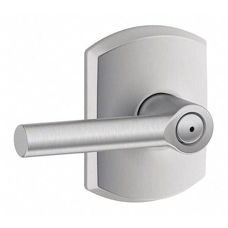 Schlage Residential Door Lever Lockset, Satin Chrome, Privacy F40 BRW 626 GRW
