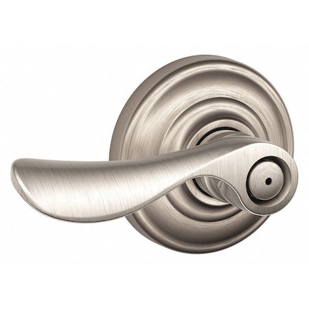 Schlage Residential Door Lever Lockset, Satin Nickel, Privacy F40 CHP 619 AND