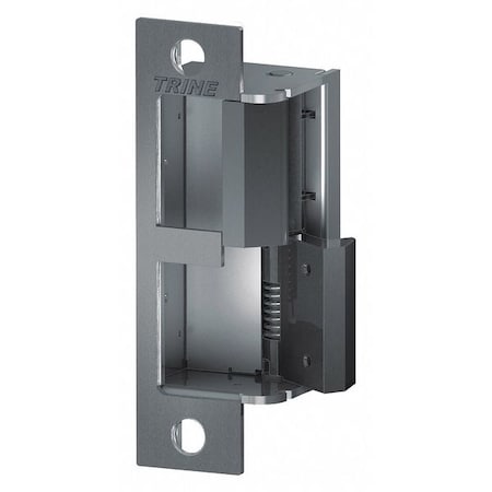Trine Electric Door Strike, Stainless Steel, Unfinished, Includes: (4) Faceplates 4100DBDL-32D-RH