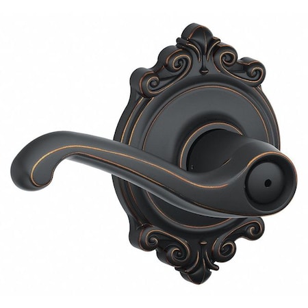 Schlage Residential Lever Lockset, Antique Bronze, Privacy F40 FLA 716 BRK
