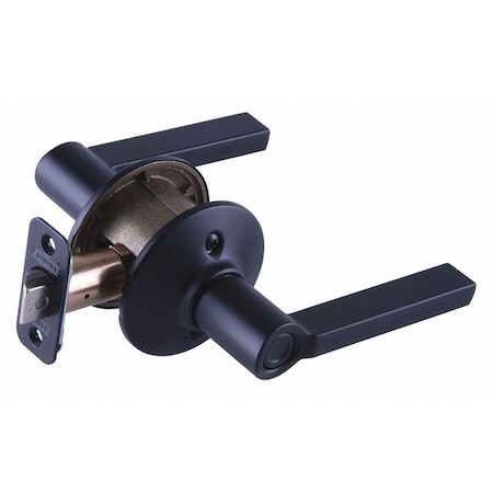 Schlage Residential Lever Lockset, Black Powder Coat, Privacy F40 LAT 622