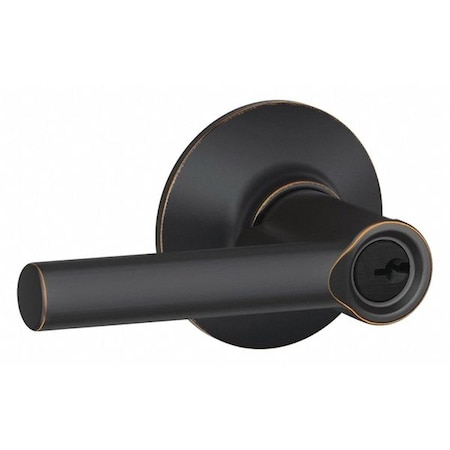 Schlage Residential Lever Lockset, Antique Bronze, Entrance F51A BRW 716