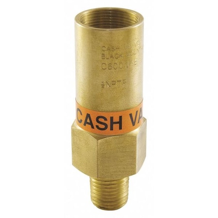 Cash Valve Relief Valve, Brass, 200 psi, 2-53/64"H C600MABT-01K   136-235