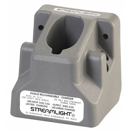 Streamlight Charger Base, Charges Up to 1 Flashlight 68790