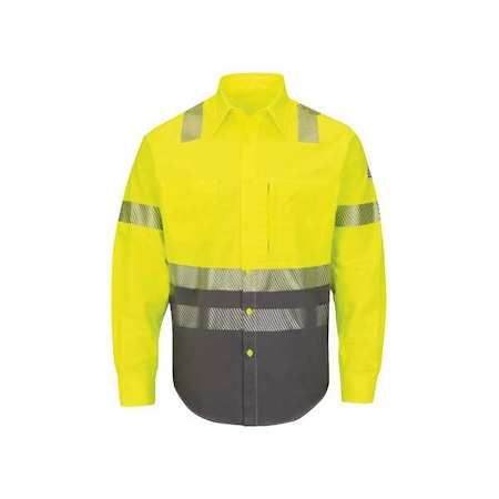 Bulwark Men's Flame-Resistant Collared Shirt, 8.6 cal/sq cm, 2XL, ComforTouch(R) SLB4HG RG XXL