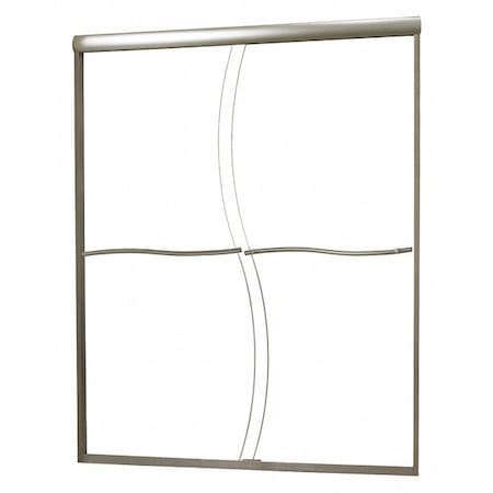 Fgi Shower Door, Aluminum, Gray, 60" x 72" Sz CVSS6072-CS-BN