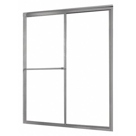 Fgi Shower Door, Aluminum, Silver, 44" x 70" Sz TDSS4470-CL-SV