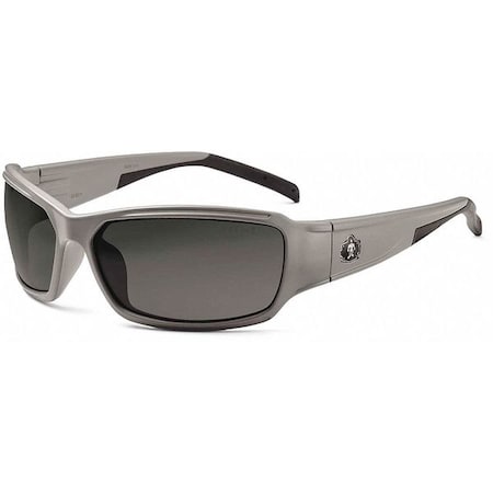 Ergodyne THOR, Safety Glasses, Uncoated, Smoke Lens, Gray Frame, Full-Frame THOR