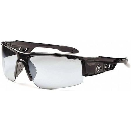 Ergodyne DAGR, Safety Glasses, Uncoated, Indoor/Outdoor Lens, Black Frame, Half-Frame DAGR