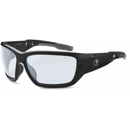 Ergodyne BALDR, Safety Glasses, Anti-Fog, Indoor/Outdoor Lens, Black Frame, Full-Frame BALDR-AF