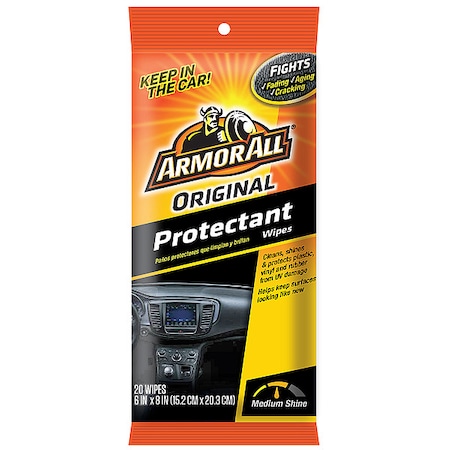 Armor All Vehicle Protectant, Wipe On, 22 oz., White AWPTF-20-1USLT