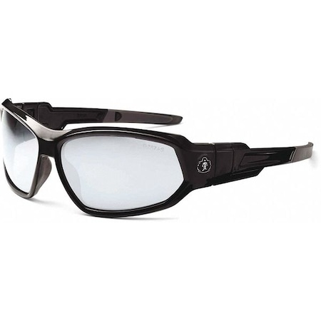 Ergodyne LOKI, Safety Glasses, Uncoated, Indoor/Outdoor Lens, Black Frame, Full-Frame LOKI