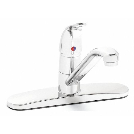 Speakman Manual Low Arc Kitchen Faucet, 8" Mount, Chrome 3 Hole S-3762-E