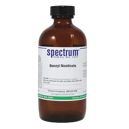 Spectrum Chemical Benzyl Nicotinate, 250g, CAS 94-44-0 B1212-250GM