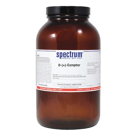 Spectrum Chemical D-(+)-Camphor, 500g, CAS 464-49-3 C1164-500GM