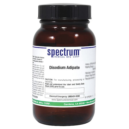 Spectrum Chemical Disodium Adipate, 25g, CAS 7486-38-6 D1410-25GM
