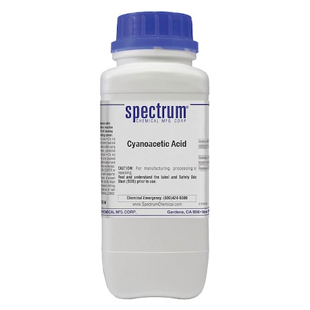 Spectrum Chemical Cyanoacetic Acid, 500g, CAS 372-09-8, Poly C2322-500GM