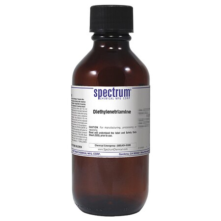 Spectrum Chemical Diethylenetriamine, 500mL, CAS 111-40-0 D1092-500MLGL