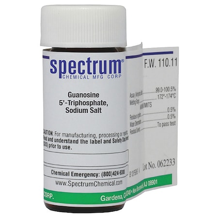 Spectrum Chemical Guanosine 5-Triphosphate, Sodium Slt, 1g G2240-1GM