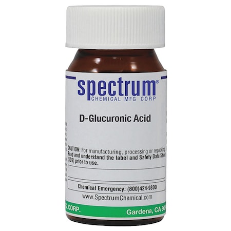 Spectrum Chemical D-Glucuronic Acid, 5g, CAS 6556-12-3 G2028-5GM