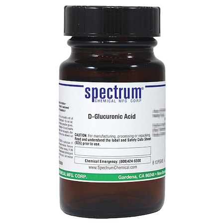 Spectrum Chemical D-Glucuronic Acid, 25g, CAS 6556-12-3 G2028-25GM