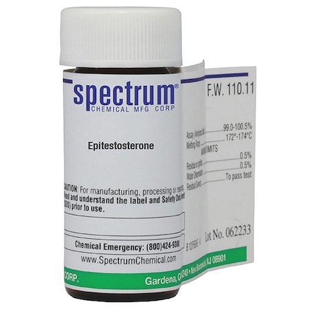 Spectrum Chemical Epitestosterone, 100mg, CAS 481-30-1 E3287-100MG