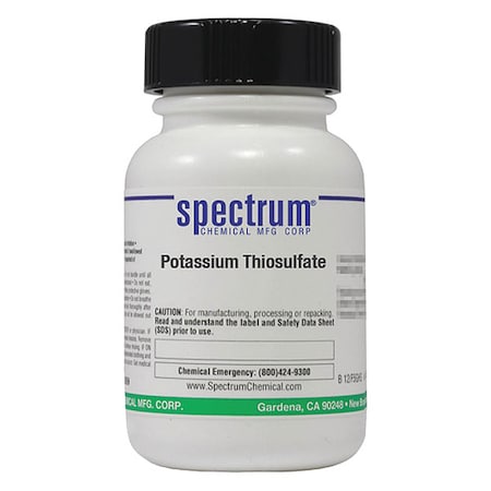 Spectrum Chemical Potassium Thiosulfate, 25g, CAS 10294-66-3 P1718-25GM