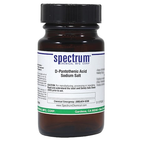 Spectrum Chemical D-Pantothenic Acid Sodium Salt, 25g P1468-25GM