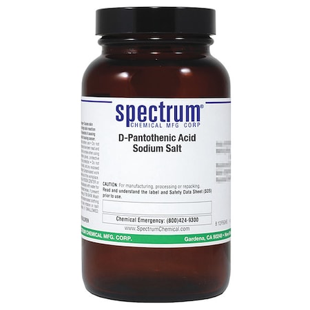 Spectrum Chemical D-Pantothenic Acid Sodium Salt, 100g P1468-100GM