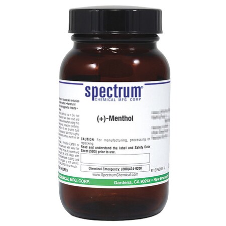 Spectrum Chemical Menthol, 25g, CAS 15356-60-2 M1768-25GM