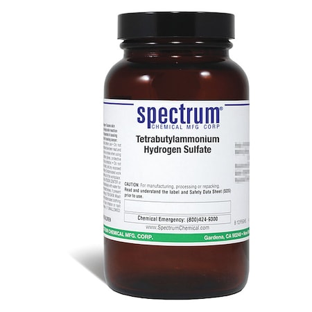 Spectrum Chemical Tetrabutylammonium Hydrogen Sulfate, 100g T1294-100GM