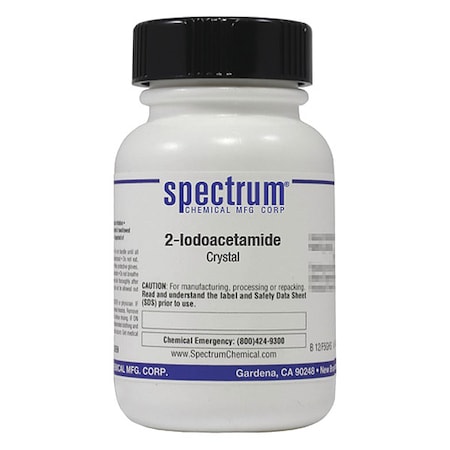 Spectrum Chemical Iodoacetamide, 25g, CAS 144-48-9, Poly I1038-25GM