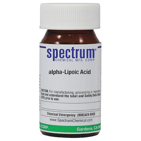 Spectrum Chemical Alpha-Lipoic Acid, 5g, CAS 1077-28-7 L1515-5GM