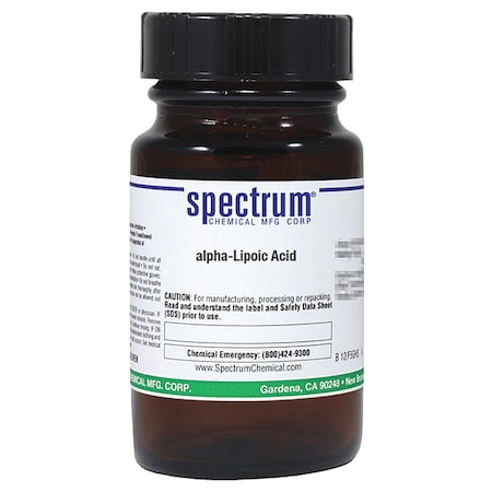 Spectrum Chemical Alpha-Lipoic Acid, 25g, CAS 1077-28-7 L1515-25GM