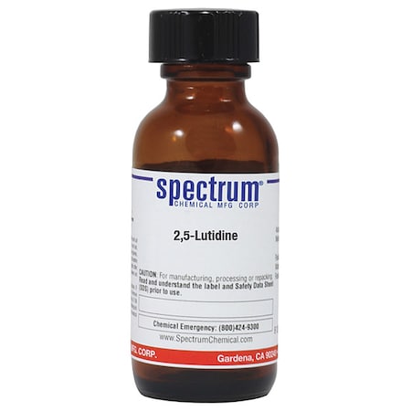 Spectrum Chemical Lutidine, 25mL, CAS 589-93-5, Amber Glass L1608-25ML