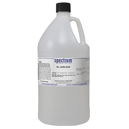 Spectrum Chemical Lactic Acid, 2.5L, CAS 50-21-5, Poly L2016-2.5LT