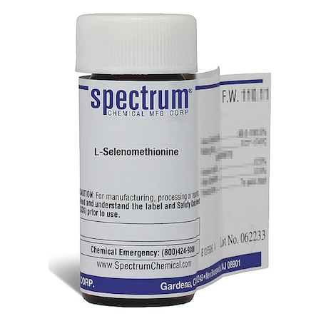 Spectrum Chemical L-Selenomethionine, 100mg, CAS 3211-76-5 S2026-100MG