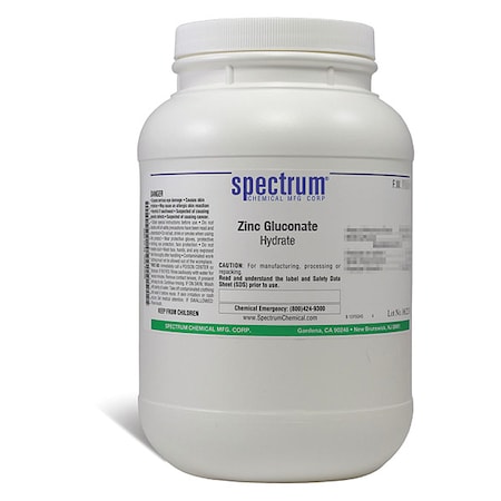 Spectrum Chemical Zinc Gluconate, 2.5kg, CAS 4468-02-4 ZI108-2.5KG
