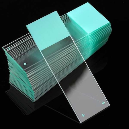Globe Scientific Microscope Slide, Aqua, 25x75mm, PK72 1358A