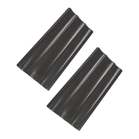 Mirredge Contemporary Seam Plates, 3 in L, 1 1/2 in W, 1/4 in H, Cherry Walnut 53512