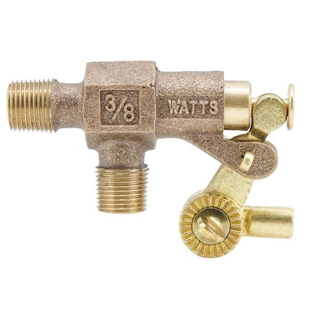 Watts Float Valve, 3/8 In, Bronze, Pipe Mount ST375