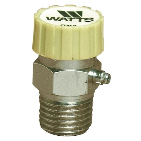 Watts Automatic Vent For Hot Water, 1/8In, Brass HAV- 1/8