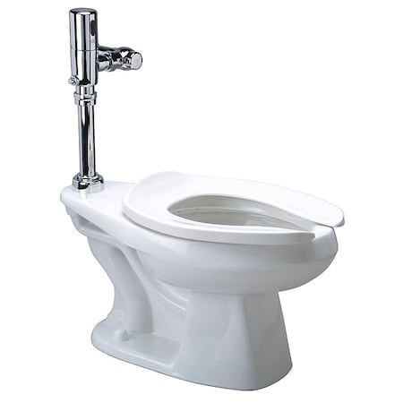 Zurn Flush Valve Toilet, 1.28 gpf, Flush Valve, Floor Mount, Elongated, White Z5655.213.00.00.00