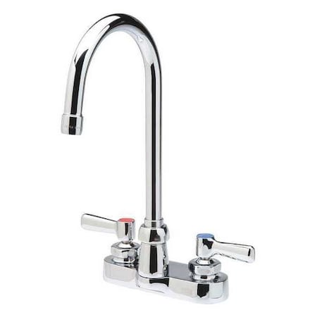 Zurn Manual Gooseneck Bathroom Faucet, 4" Mount, Chrome 2 Hole Z812B1-XL