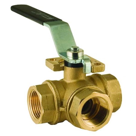 BONOMI 2" NPT Brass Ball Valve 3-Way 365N-2