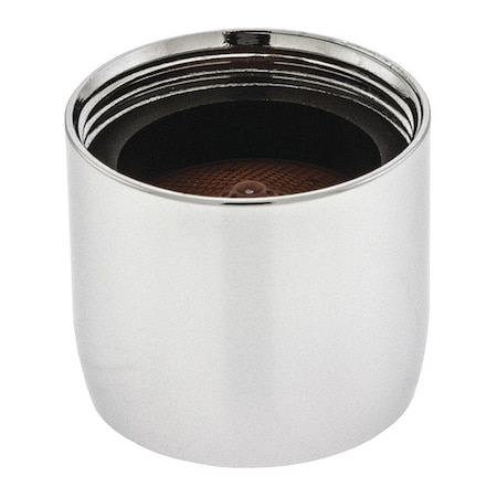 Neoperl 1.8 gpm Outlet, 3/4 in - 27 Thread Size, Chrome, Brass 1168005